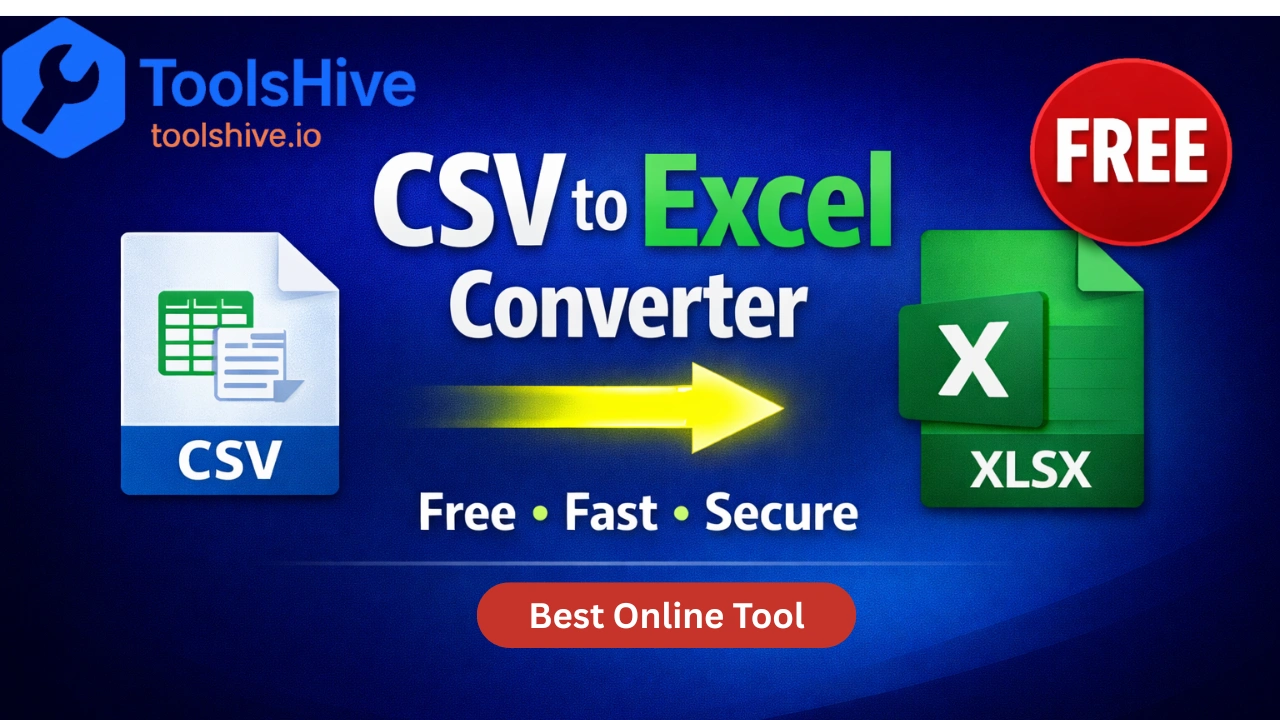 CSV to Excel Converter – Free, Fast & Secure Online Tool