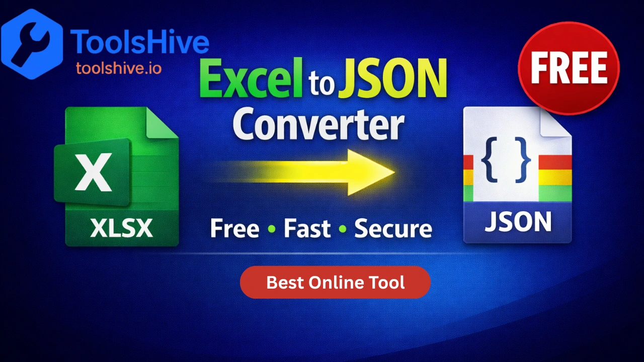 Excel to JSON Converter – Fast & Secure Online Tool