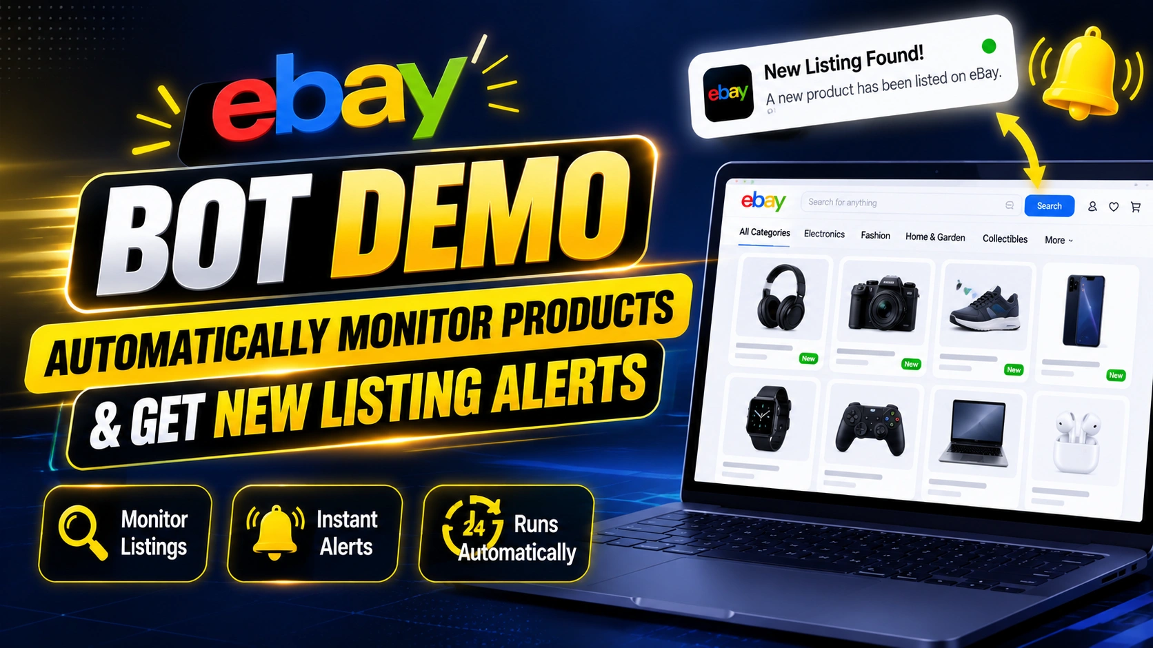 eBay Notification Bot | Monitor Products & Get New Listing Alerts