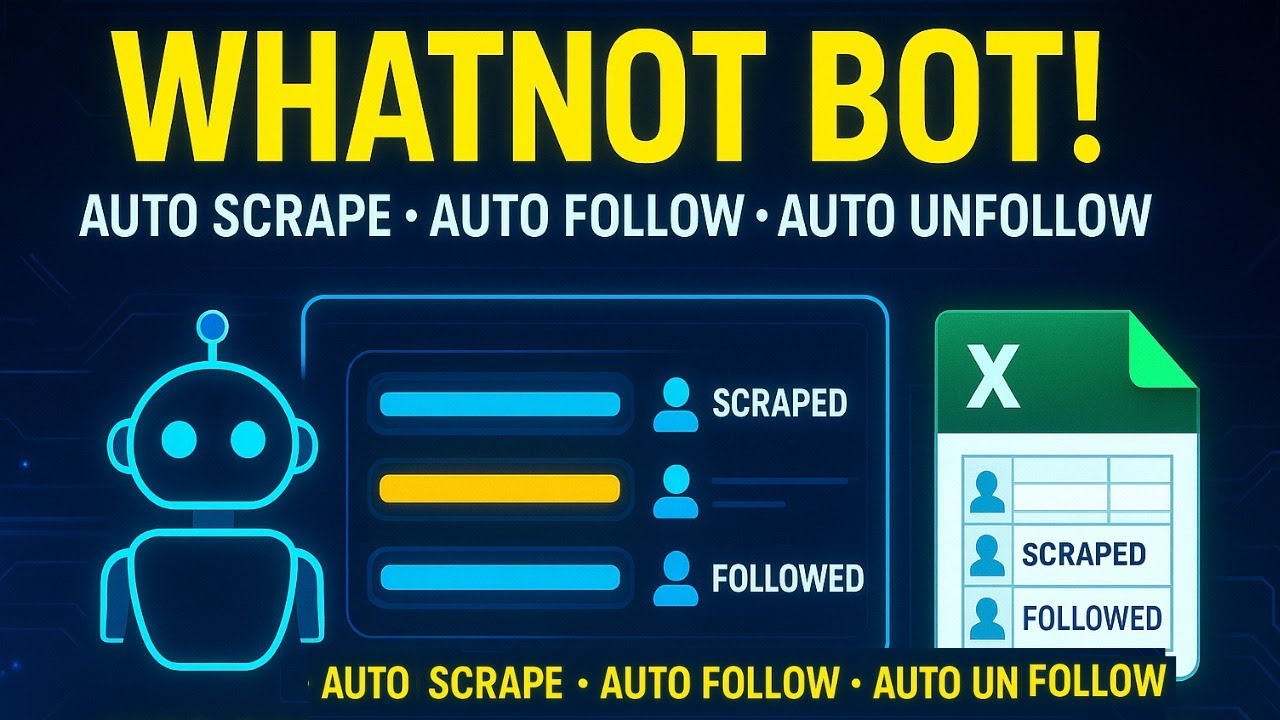 Whatnot Auto Follow Unfollow Bot - Grow Whatnot Profile